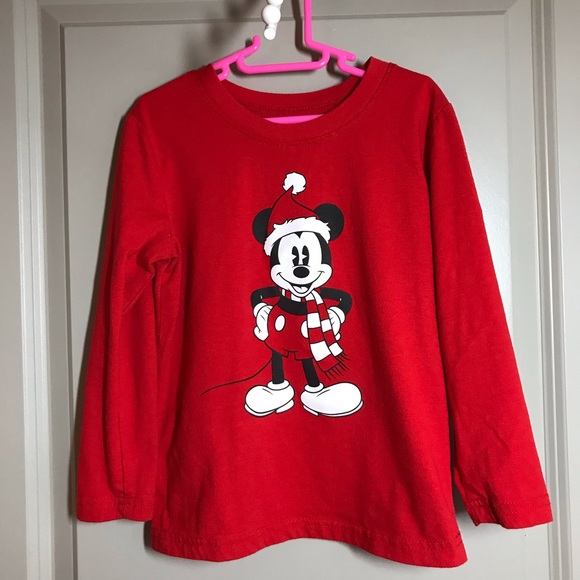 Disney Other - Disney Mickey Mouse Christmas Long Sleeve Shirt 5T